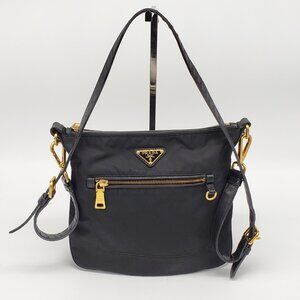 Prada Tessuto Nylon Shoulder Bag 320-110325